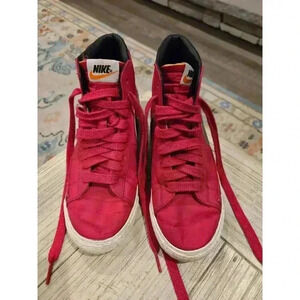 Nike Blazer Mid Premium Vintage Men's Red High Top Sneakers Size 7
